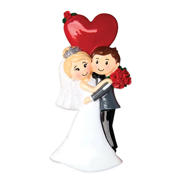 OR1447 - Tuxedo And Dress.. Personalised Christmas Decoration
