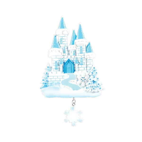 OR1462 - Ice Castle Personalised Christmas Decoration