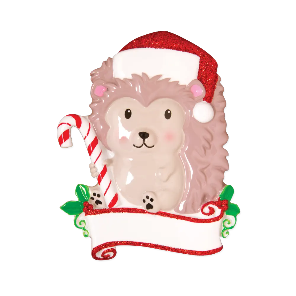 OR1586 - Hedgehog Personalised Christmas Decoration