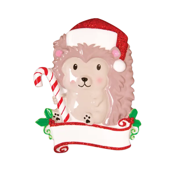 OR1586 - Hedgehog Personalised Christmas Decoration