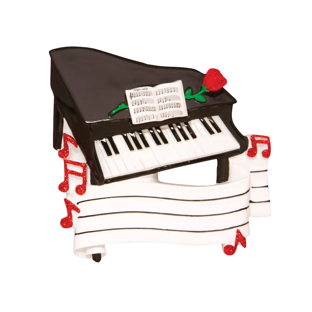 OR1618 - New Piano Personalised Christmas Decoration