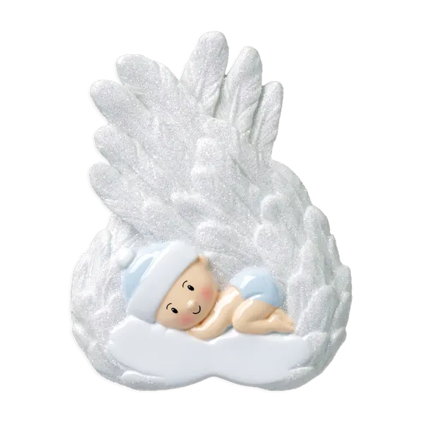 OR1648-B - Baby Boy Angel Personalised Christmas Decoration
