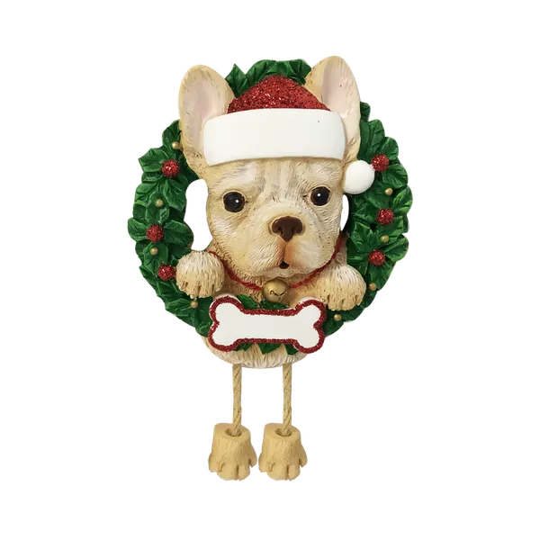 OR1712-FB - French Bulldog (Pure Breed) Personalised Christmas Decoration