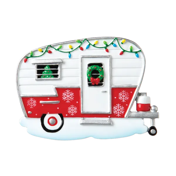 OR1838 - Xmas Camper Personalised Christmas Decoration