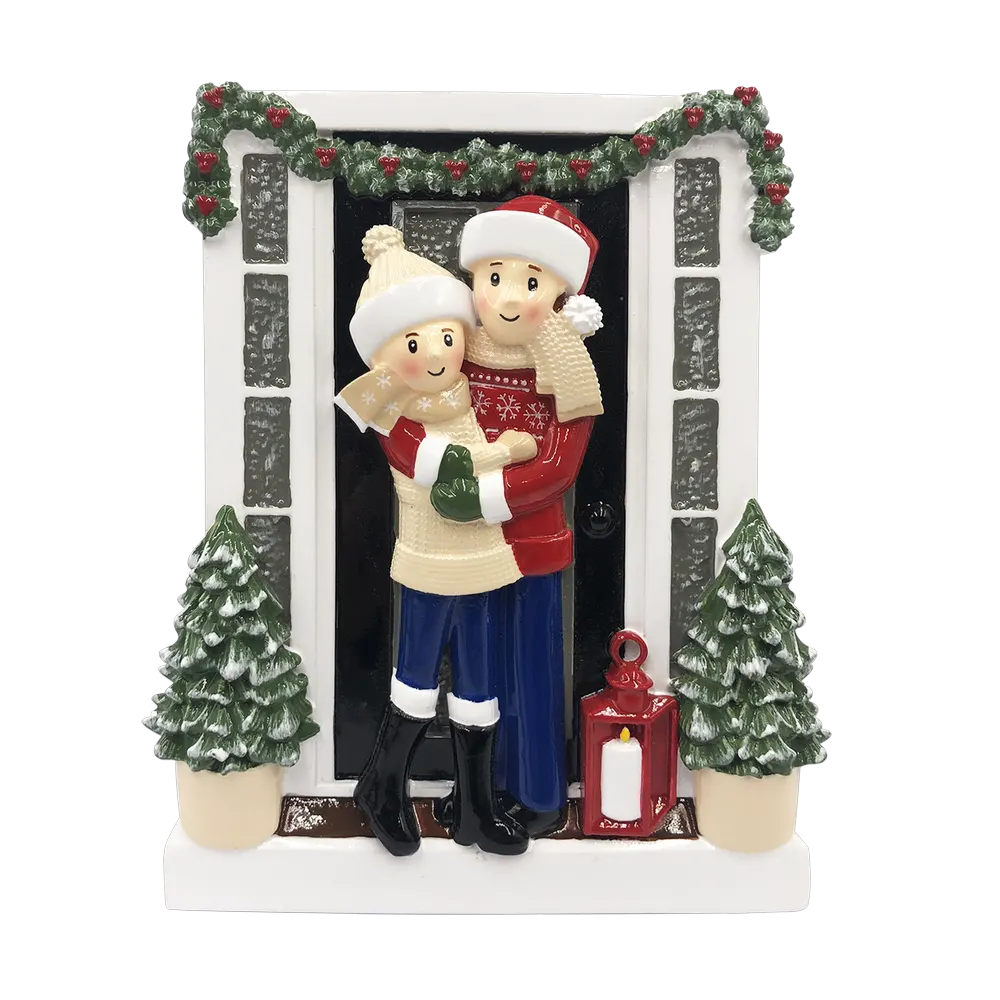 OR2026-2 - Farm House Family of 2 Personalized Christmas Decoration