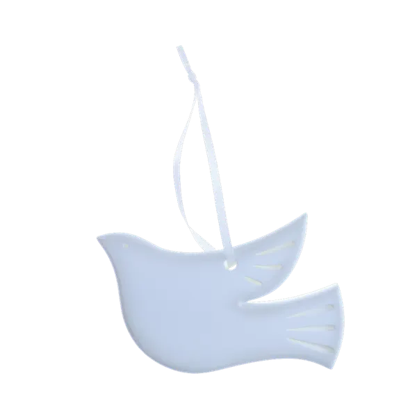 OR2129 - Modern Dove Personalised Christmas Decoration