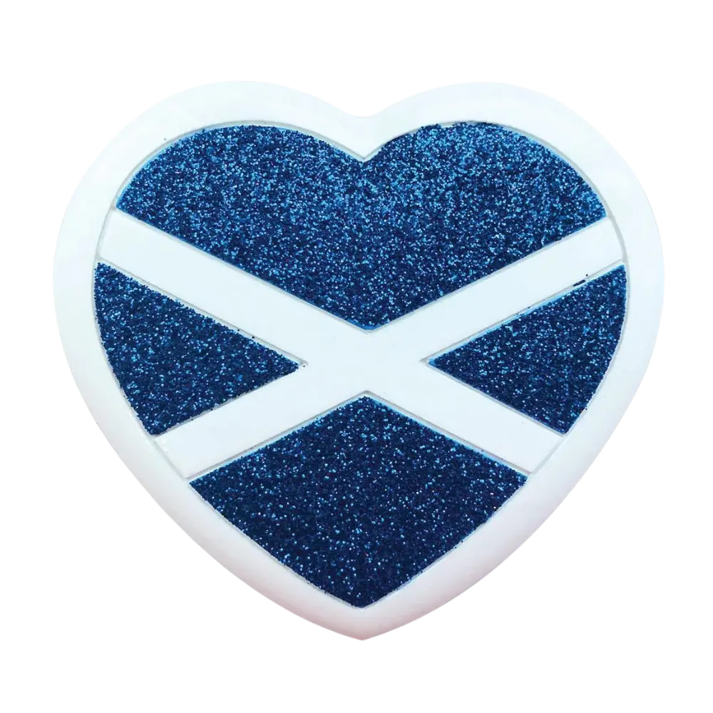 OR2133 - Scottish Flag & Heart Personalised Christmas Decoration