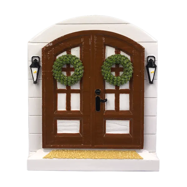 OR2140 - Farm House Door Personalised Christmas Decoration