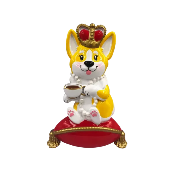 OR2168-F - Corgi Tea Party (Female) Personalised Christmas Decoration