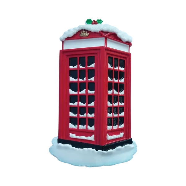 OR2172 - London Red Phone Box Personalised Christmas Decoration