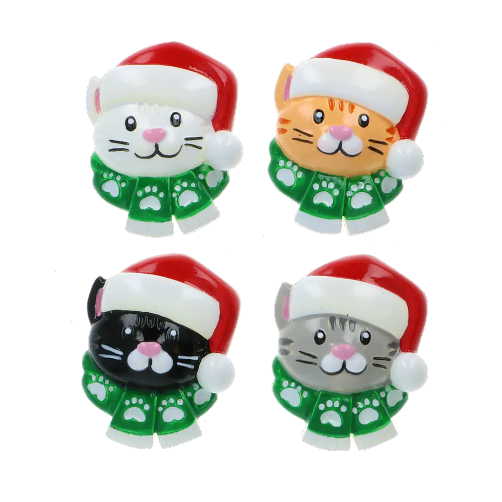 OR2177-A - Cat W/Scarf Add On Assortment Personalised Christmas Decoration