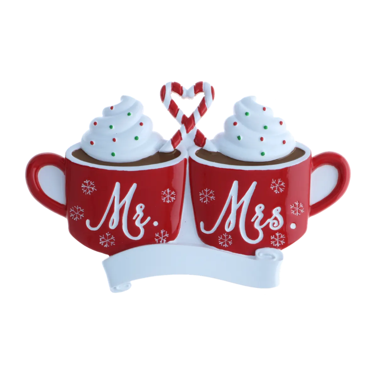 OR2345 - Mr. & Mrs. Hot Cocoa Personalised Christmas Decoration
