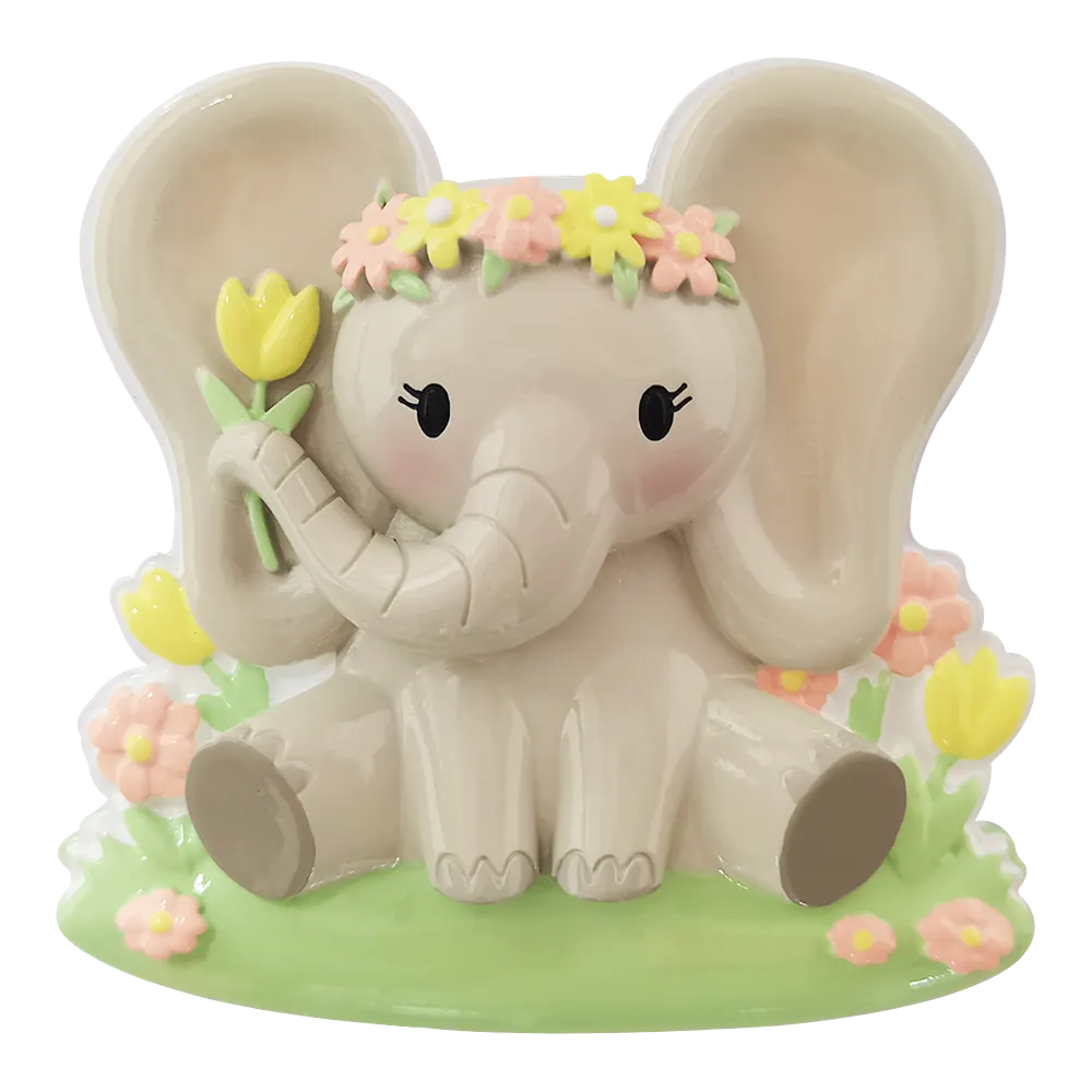 OR2361-F - Elephant Cute Animal Personalised Christmas Decoration