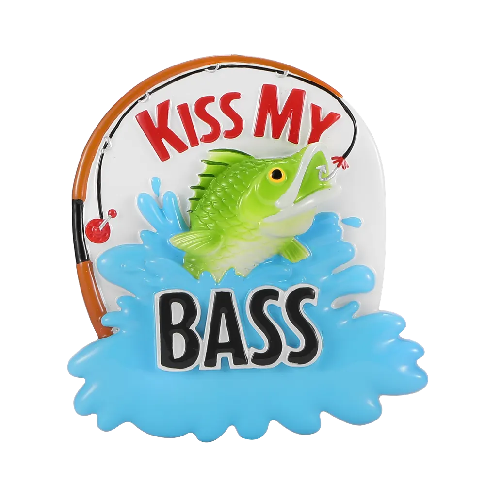 OR2572 - Kiss My Bass Personalised Christmas Decoration