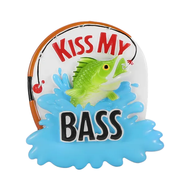 OR2572 - Kiss My Bass Personalised Christmas Decoration