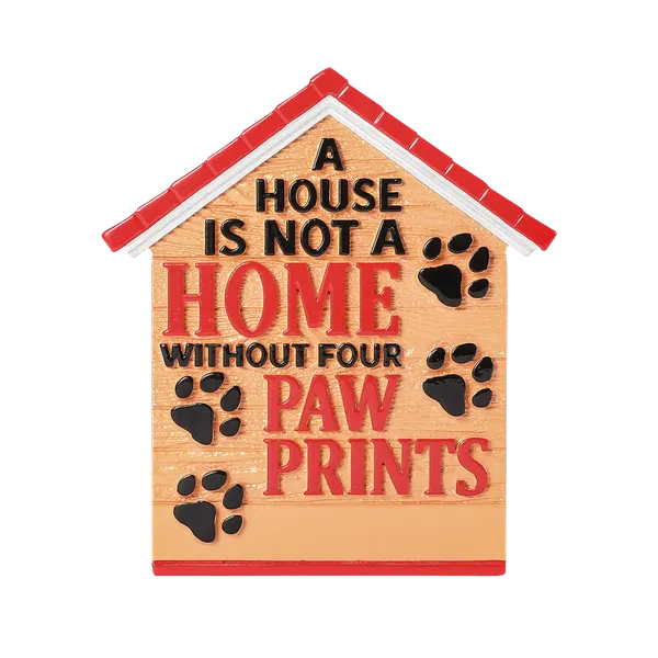 OR2575 - A House Is Not A Home Without Four Paw Prints Personalised Christmas Decoration