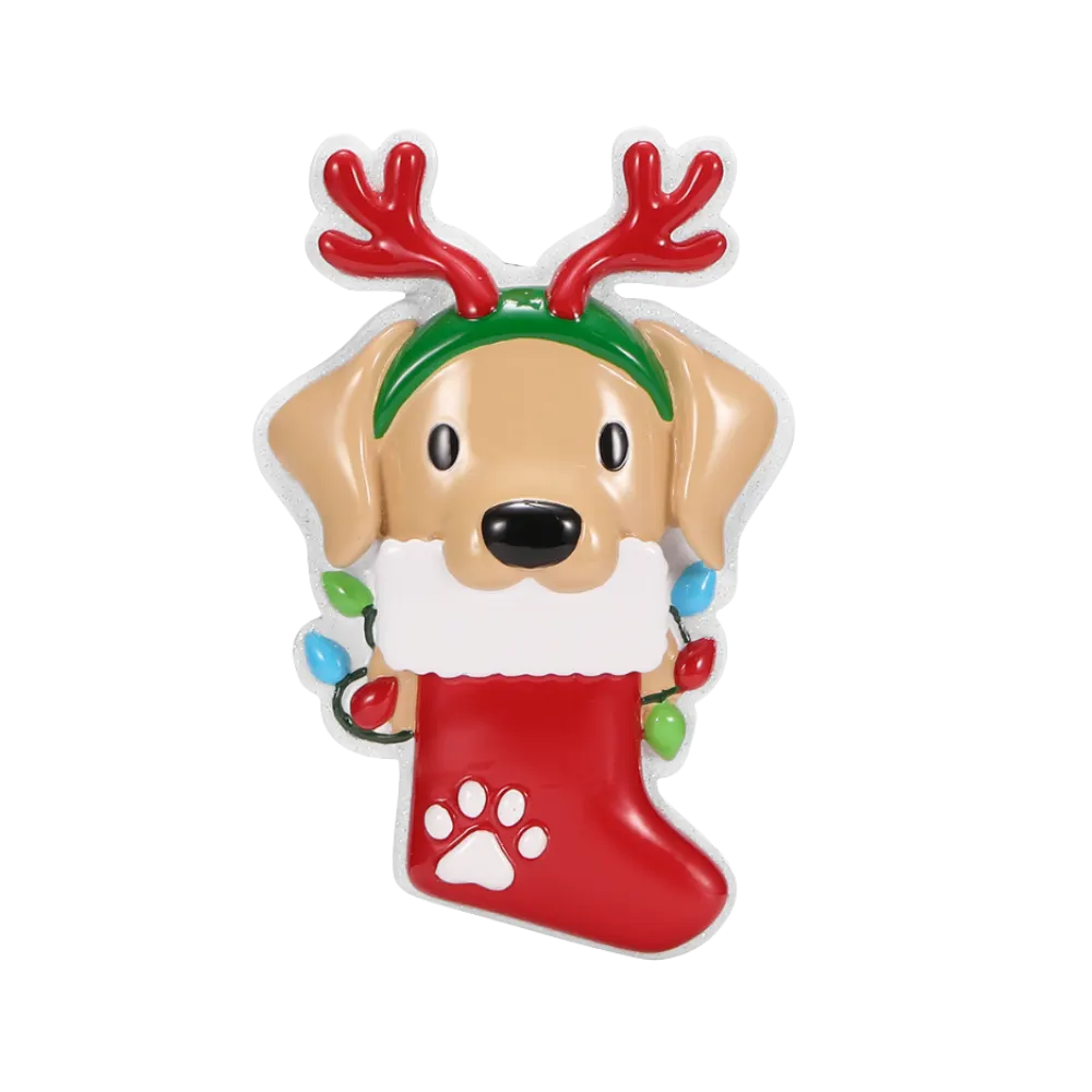 OR2766 - Dog With Reindeer Antlers