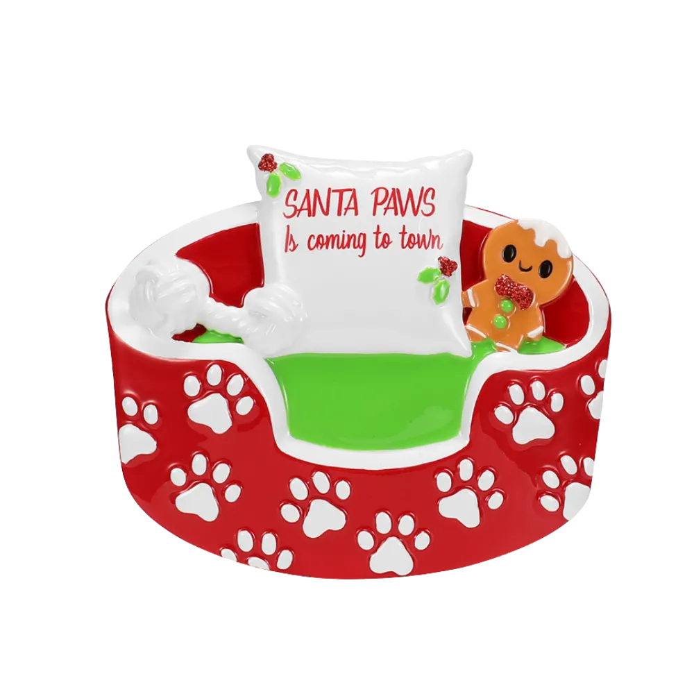 OR2830 - Dog Bed "Santa Paws Is Coming To Town"