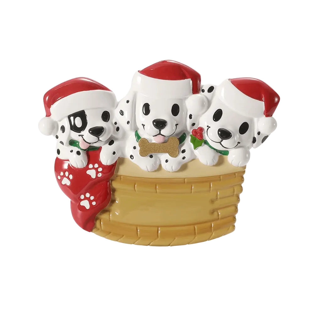 OR2910-3 - Puppy Family With Christmas Hats - Make More Christmas - 3