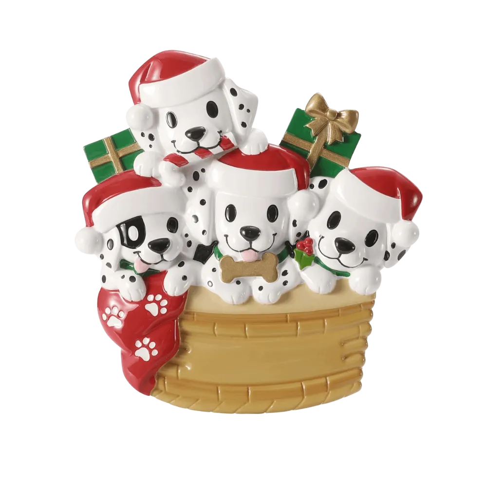 OR2910-4 - Puppy Family With Christmas Hats - Make More Christmas - 4