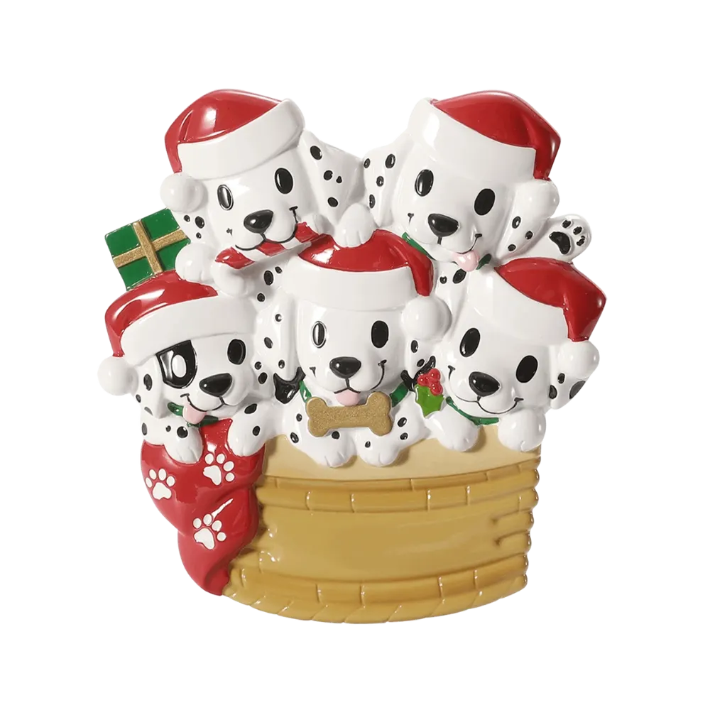 OR2910-5 - Puppy Family With Christmas Hats - Make More Christmas - 5