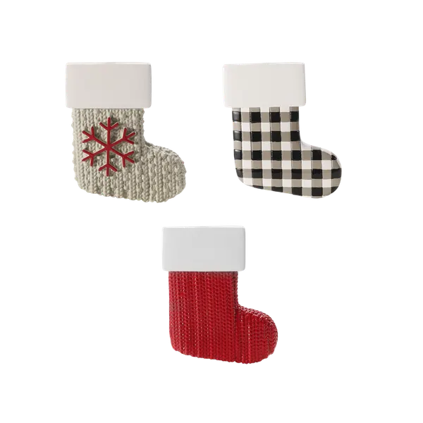 OR2997-A - Single Farmhouse Stocking (Assortment of 3)