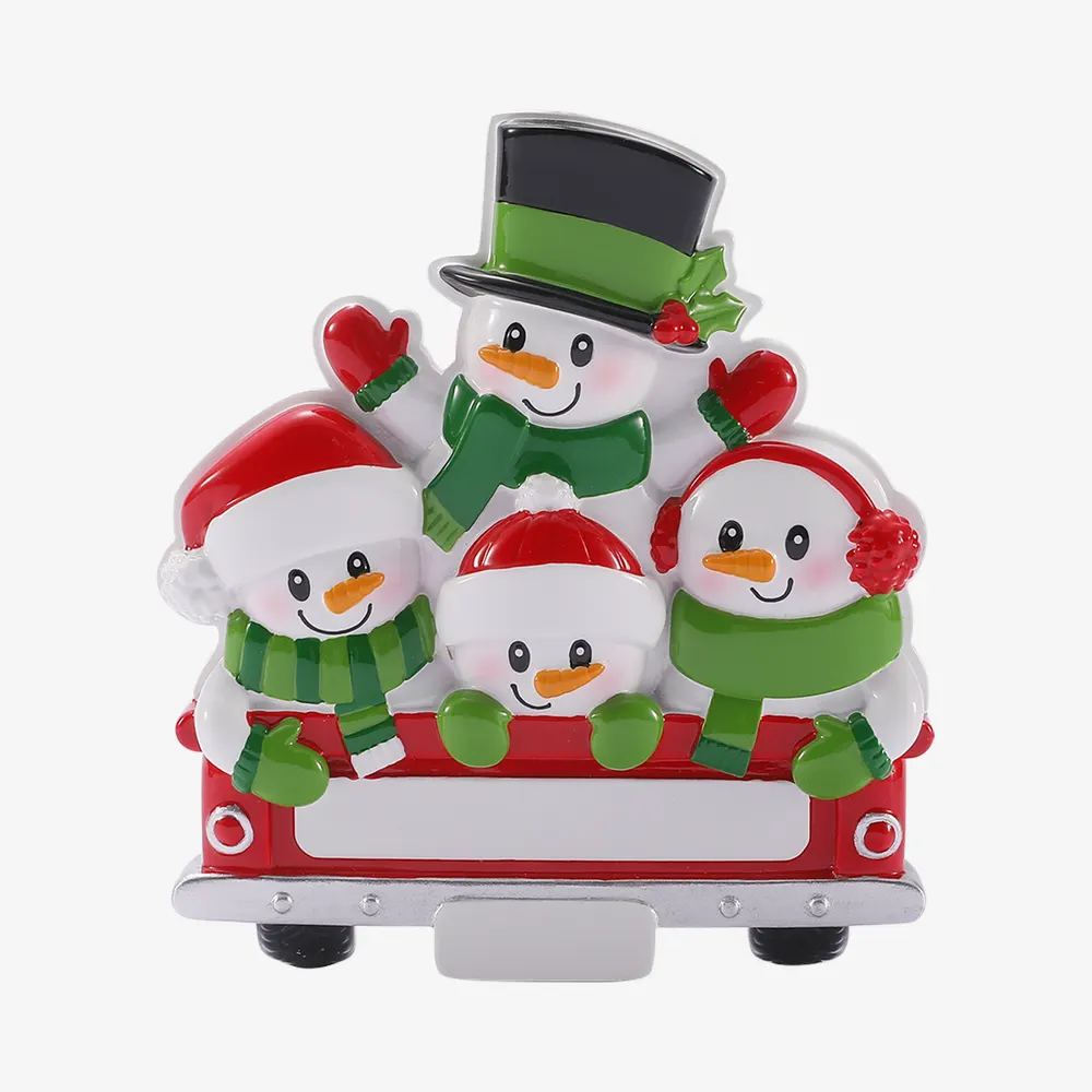 OR3081-4 - Back of Red Truck Family of 4
