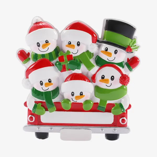 OR3081-6 - Back of Red Truck Family of 6