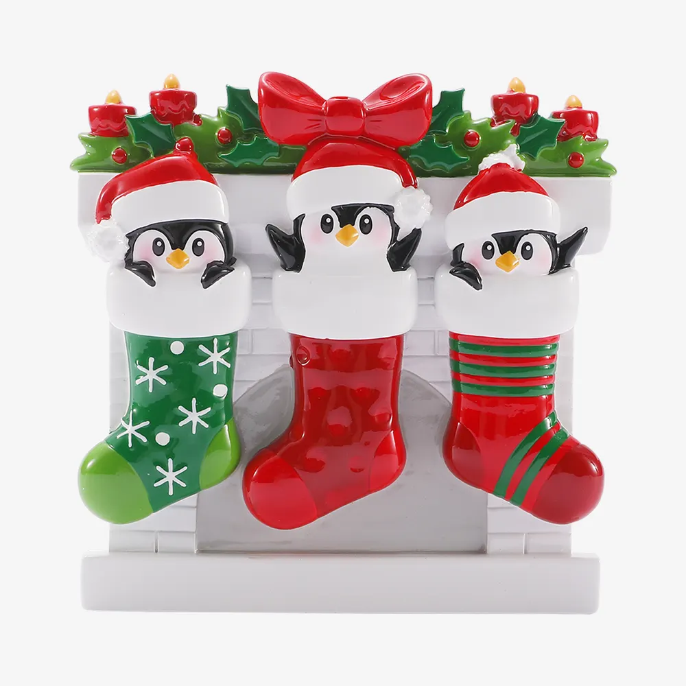OR3084-3 - Mismatched Stocking Family of 3
