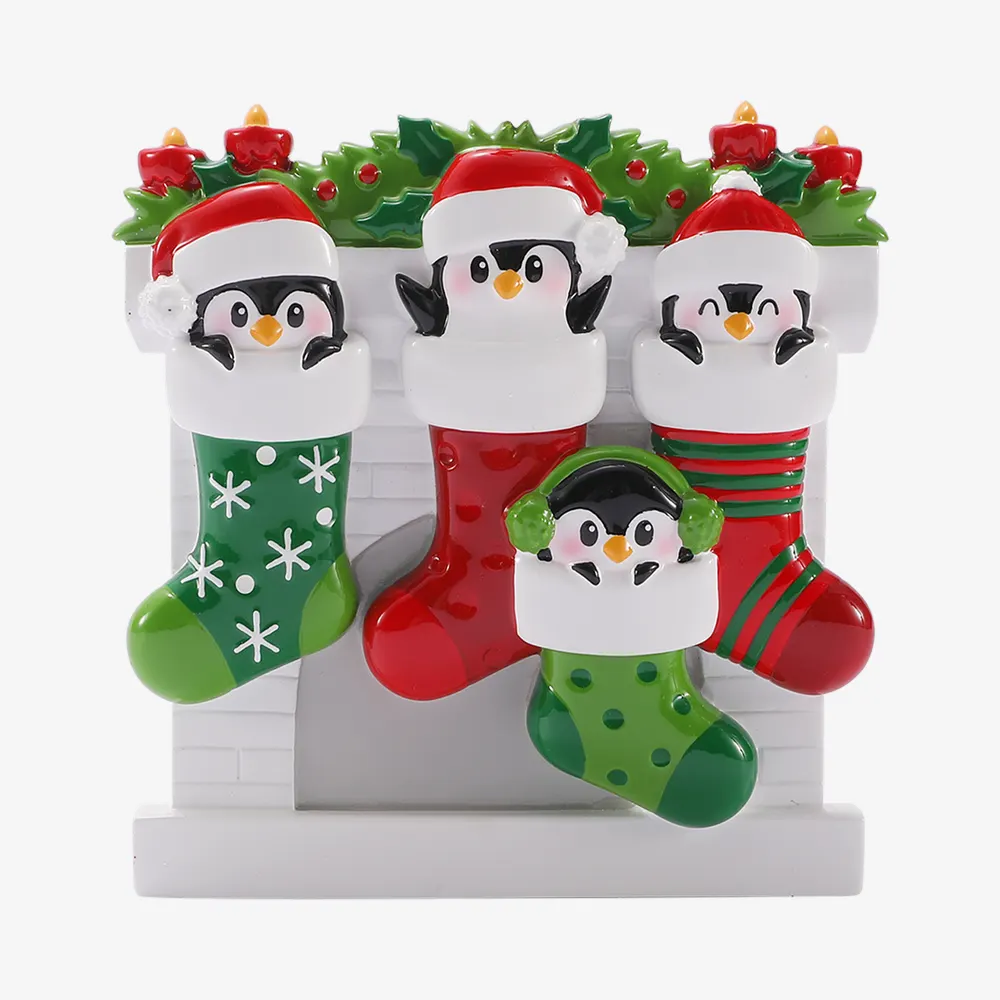 OR3084-4 - Mismatched Stocking Family of 4
