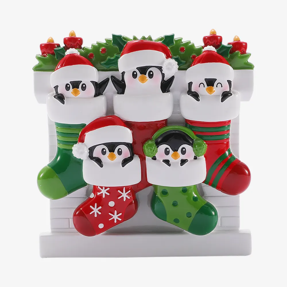 OR3084-5 - Mismatched Stocking Family of 5