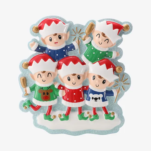 OR3086-5 - Elves in Sweaters Family of 2