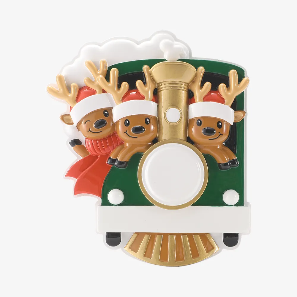 OR3087-3 - Reindeer on Christmas Train Family of 3