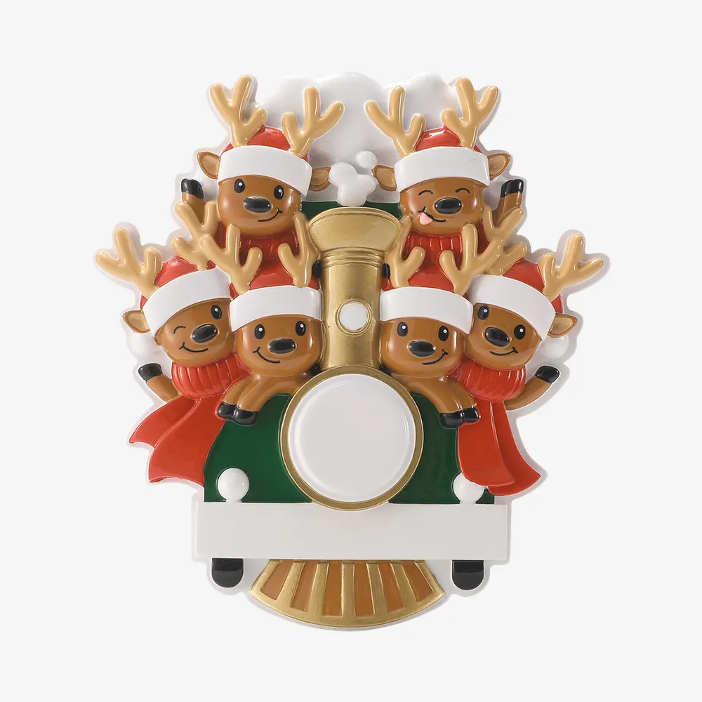 OR3087-6 - Reindeer on Christmas Train Family of 6