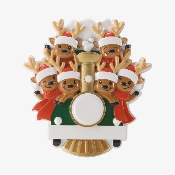 OR3087-6 - Reindeer on Christmas Train Family of 6