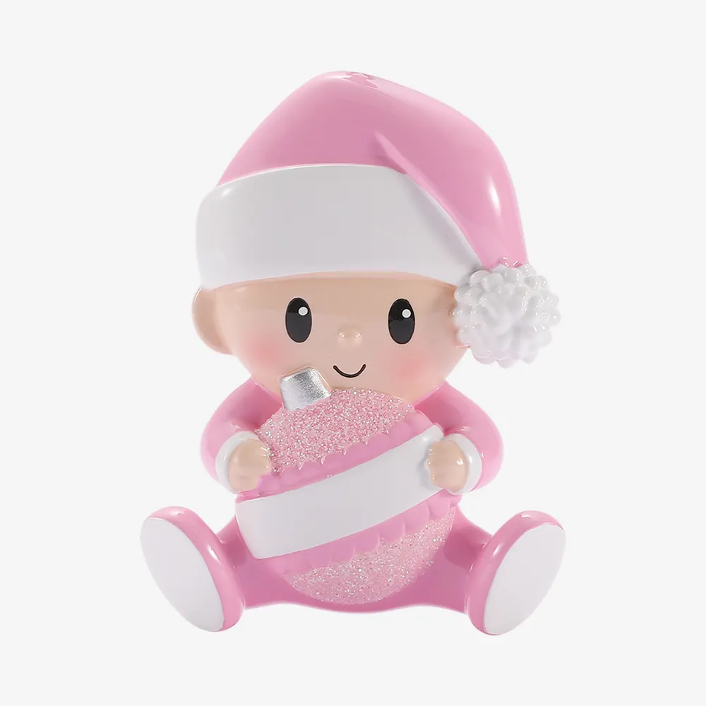 OR3091-P - Baby Hold Christmas Ornament - Pink