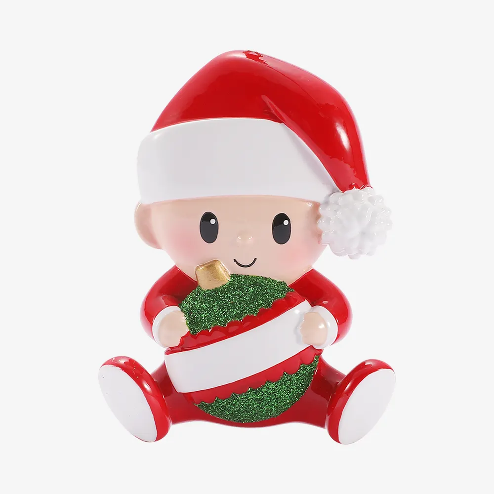 OR3091-RG - Baby Hold Christmas Ornament - Red & Green