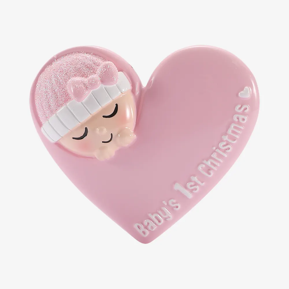 OR3094-P - Cute Baby with Cap in Heart - Pink