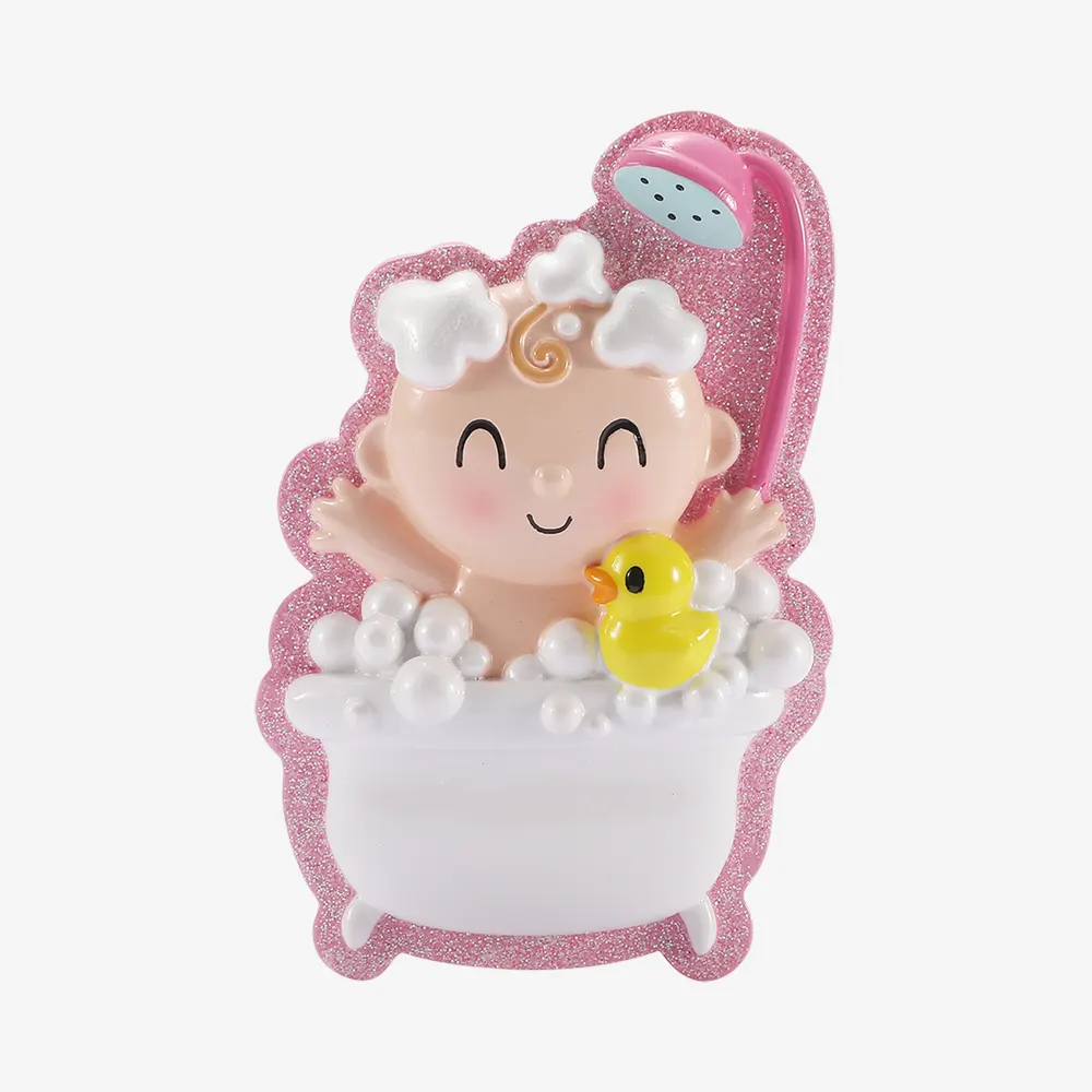 OR3096-P - Baby in Bubble Bath - Pink