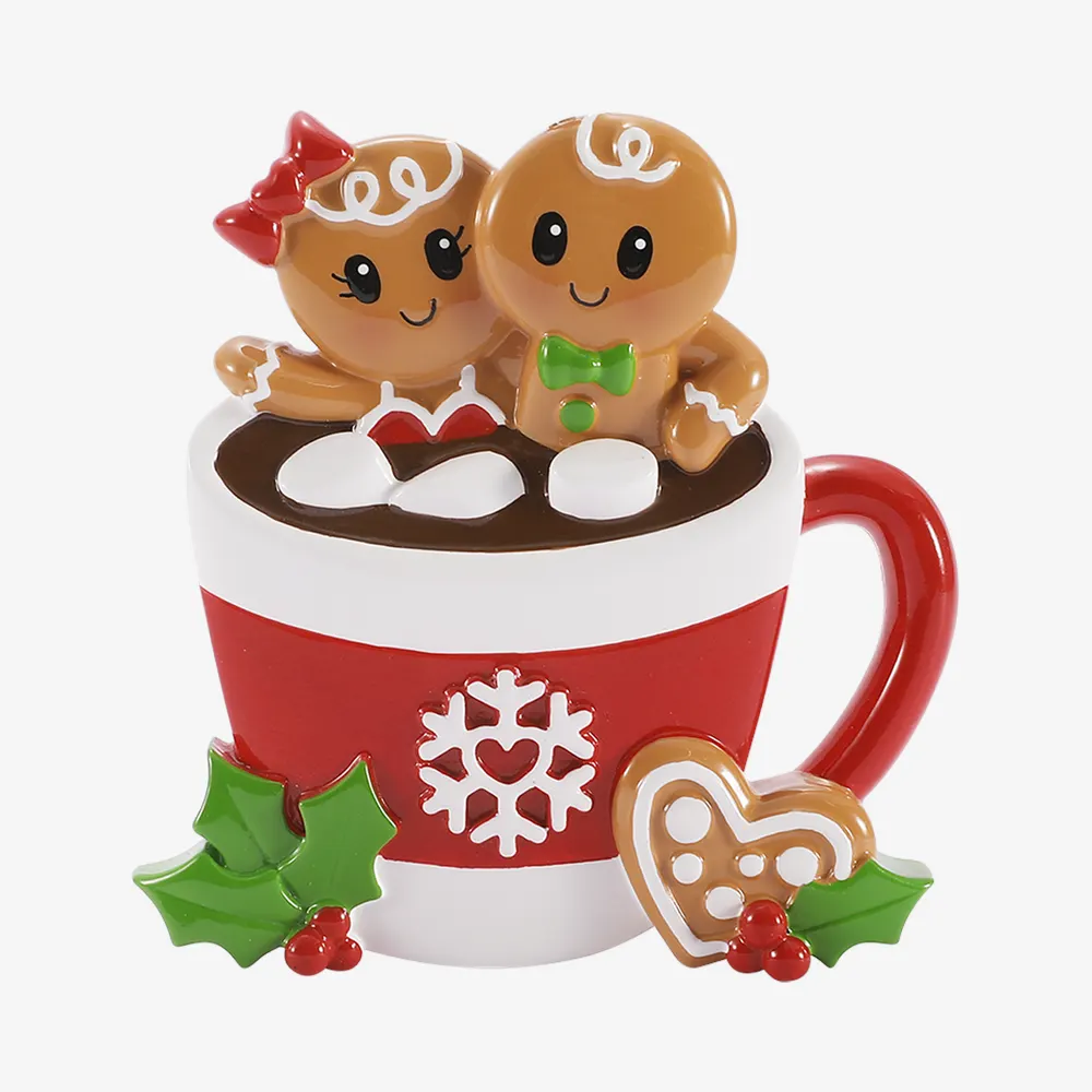 OR3102 - Gingerbread Couple in Hot Cocoa Mug