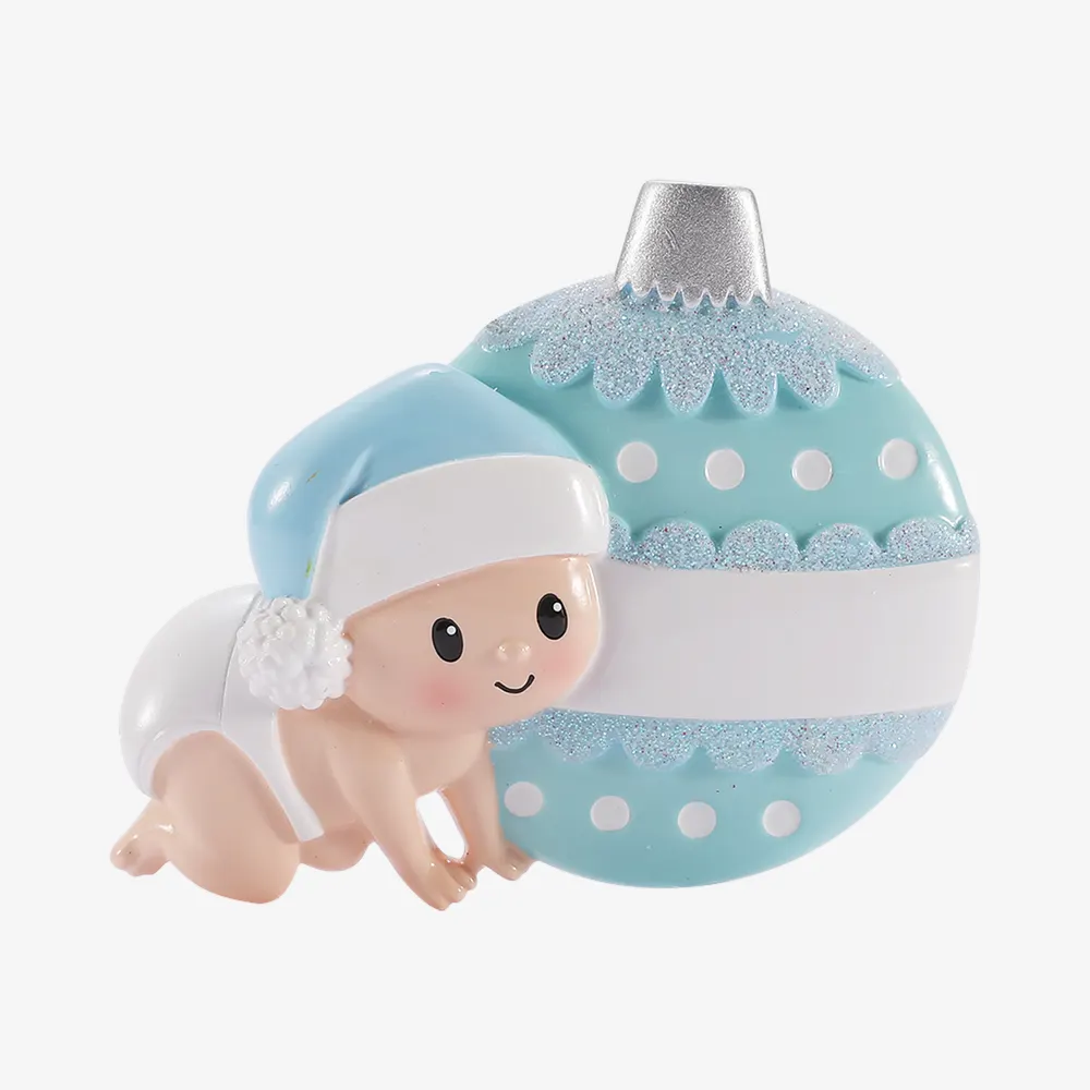 OR3194-B - Baby Crawling Ornament - Blue