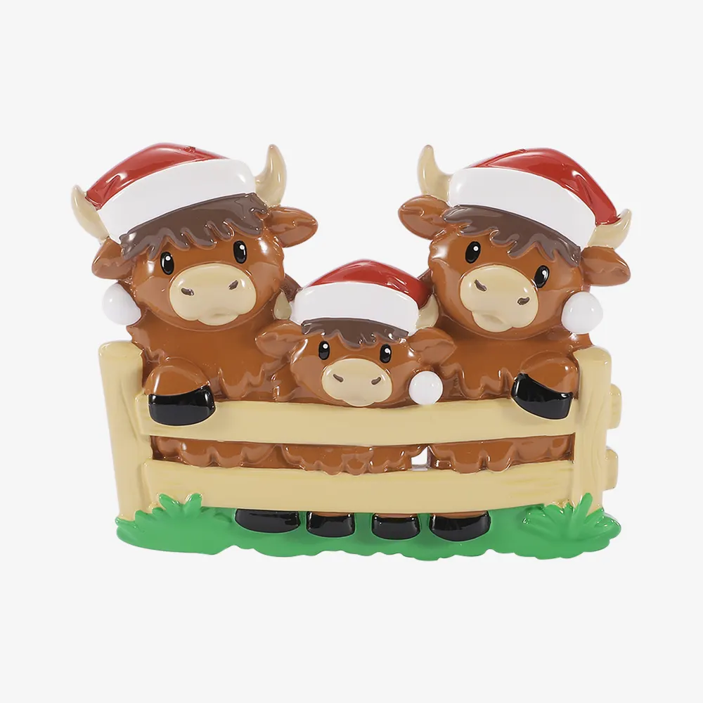 OR3198-3 - Highland Cow Family of 3