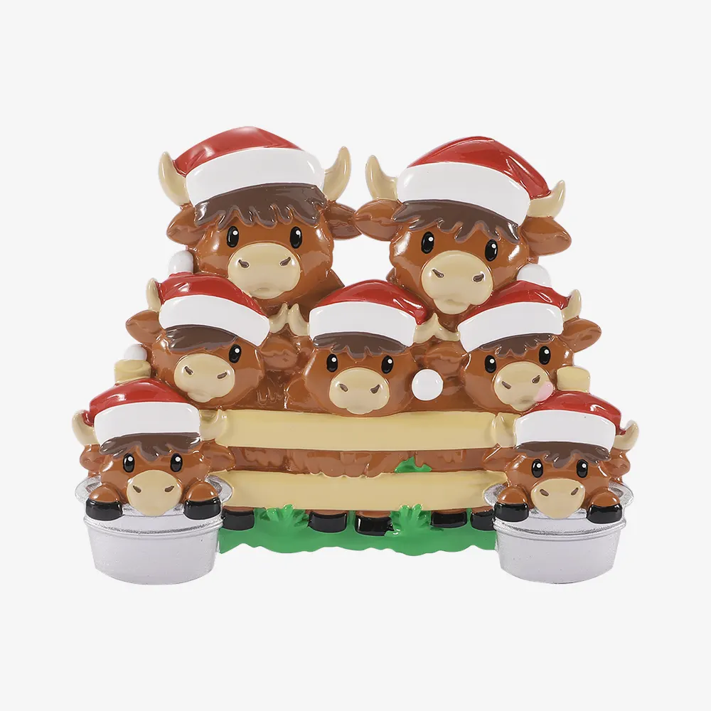 OR3198-7 - Highland Cow Family of 7