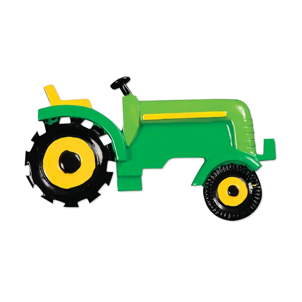 OR393-G - Green Tractor Personalised Christmas Decoration