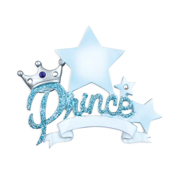 OR611 - Prince Star Personalised Christmas Decoration