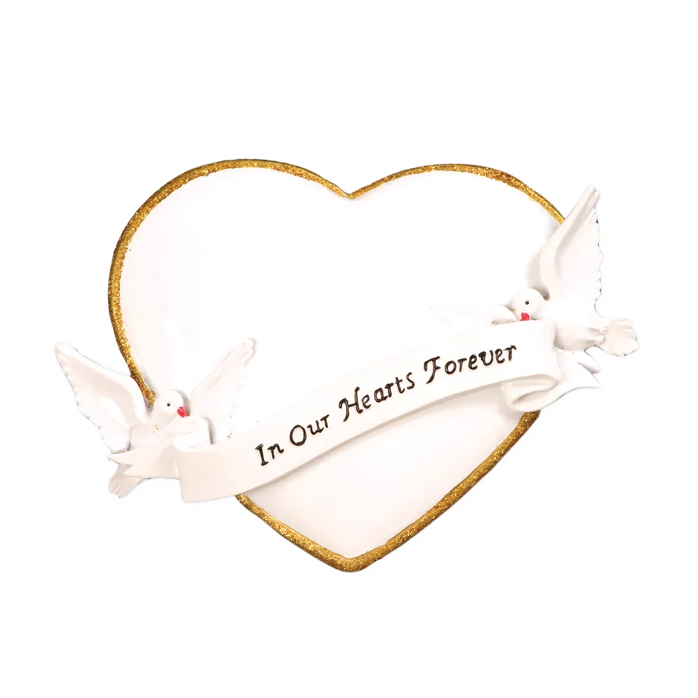 OR782 - In Our Hearts Christmas Forever Personalised Christmas Decoration