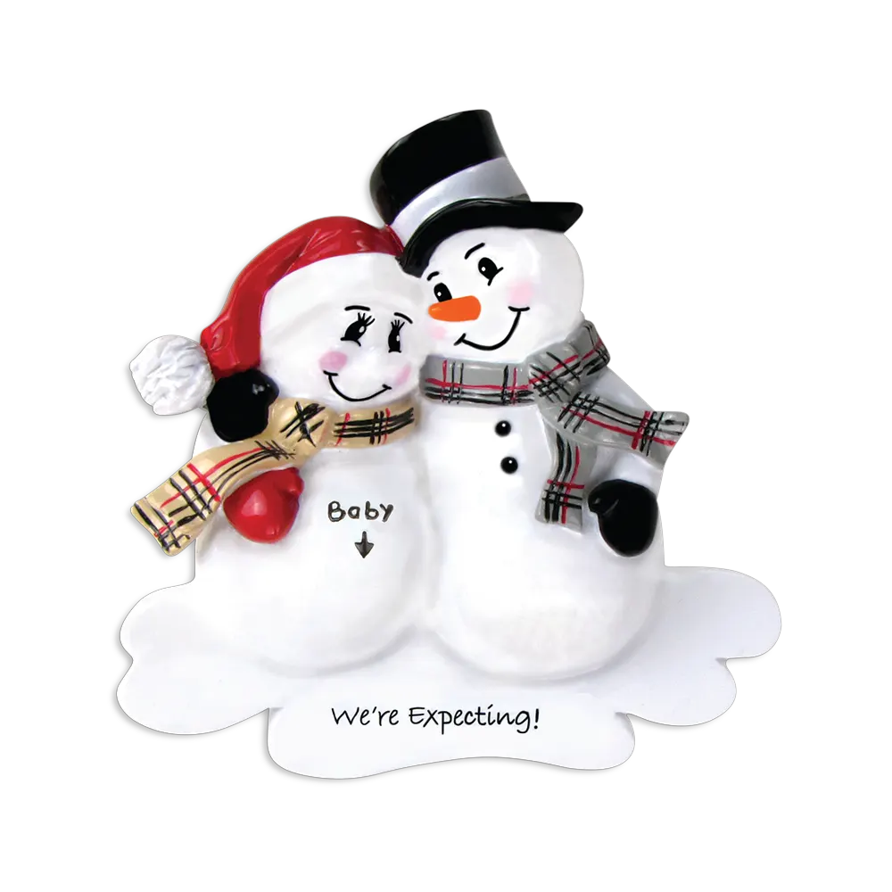 OR807 - We'Re Expecting Personalised Christmas Decoration