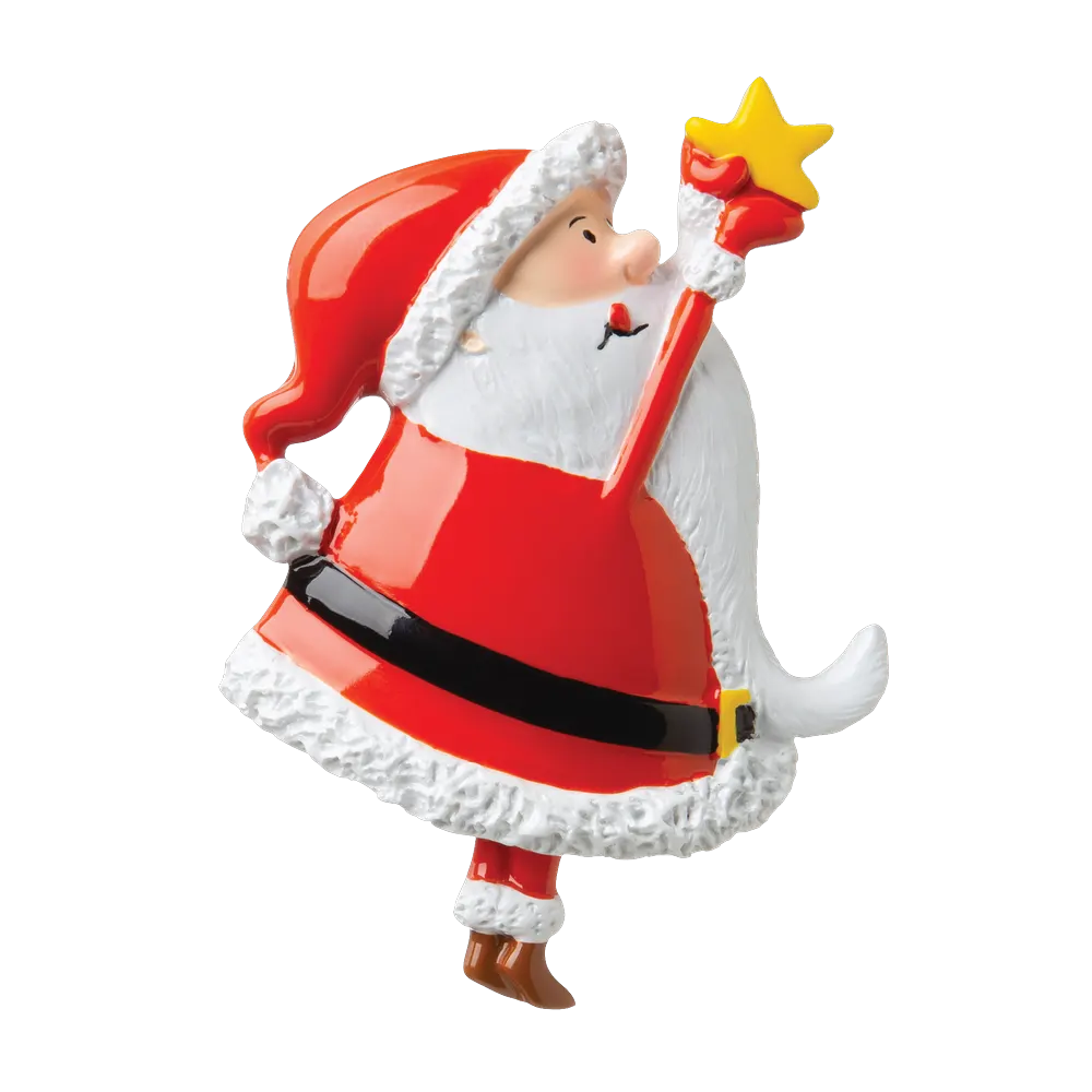 P18-03-032 - Santa With Star Personalised Christmas Decoration