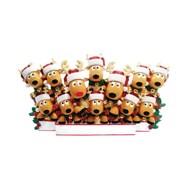TT1527-12 - New Reindeer (Family of 12) Table Topper
