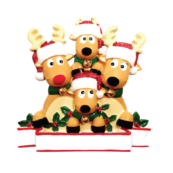 TT1527-4 - New Reindeer (Family of 4) Table Topper